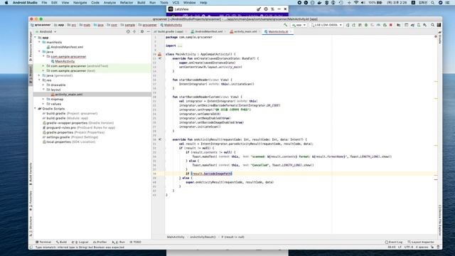 안드로이드 앱 만들기 - #2 QR코드 스캐너 смотреть онлайн