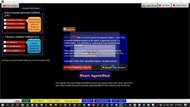 How to register AgreeStat360 for Excel / Windows смотреть онлайн
