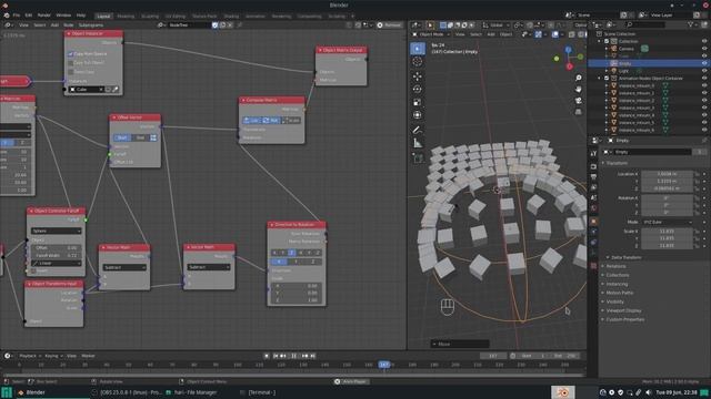 Recreating Mograph tools in Animation nodes -05-Target effector [BLENDER 2.8+] смотреть онлайн