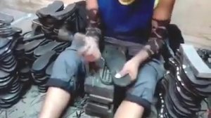 Тапочки из покрышки
