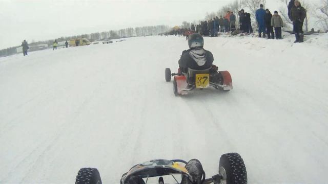Winter kart/onboard Бровкин Кирилл г.Рязань/3 заезд 03/03/2013 смотреть онлайн