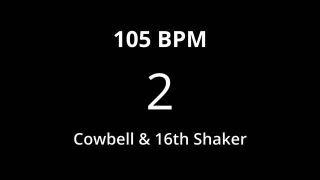 105 BPM METRONOME - COWBELL & SHAKER смотреть онлайн
