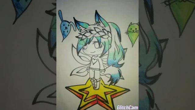 Рисую персонажа Gacha life ! Поэтапно. смотреть онлайн