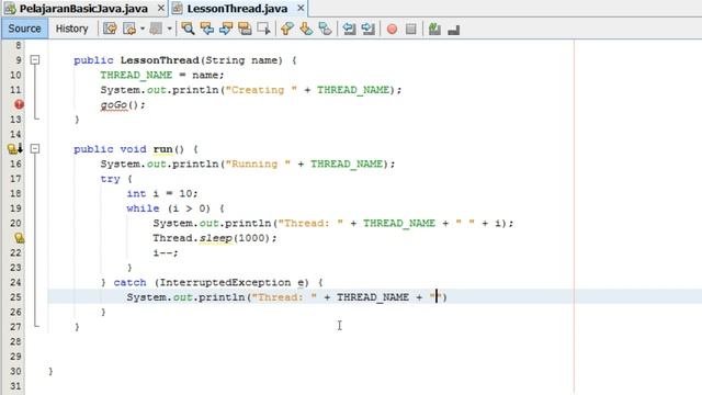 Basic Java 59 pelajaran Thread & Runnable смотреть онлайн
