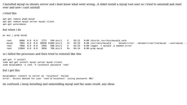 DevOps & SysAdmins: Mysql install and remove issues (2 Solutions!!) смотреть онлайн