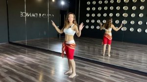 Коленная тряска в танце живота. Разный темп.