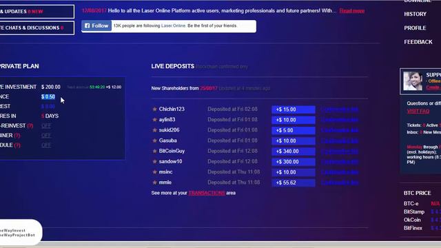 Подробный обзор инвест проекта Laser Online 144% за 12 дней! смотреть онлайн