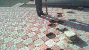 Демонтаж тротуарной плитки
