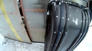 Установка накладок к саням волокушам