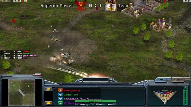 2v2 Tournament: HuMaN1Ty & scuba VS CoMMaNDo & SF^ | C&C Generals Zero Hour смотреть онлайн