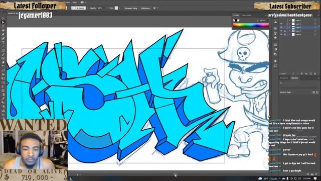 Graffiti design for Bomb Rush Cyberfunk (Time-lapse) смотреть онлайн