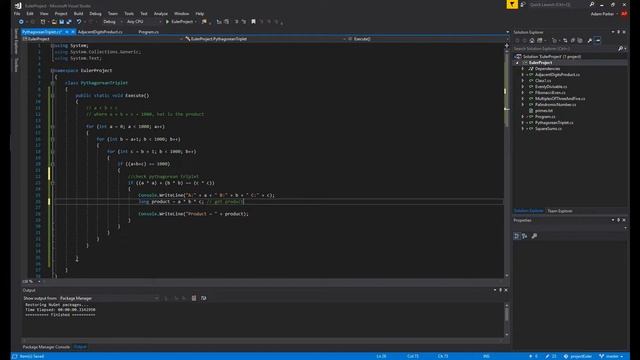 Tackling Project Euler :- Episode 5: Problem 9 смотреть онлайн