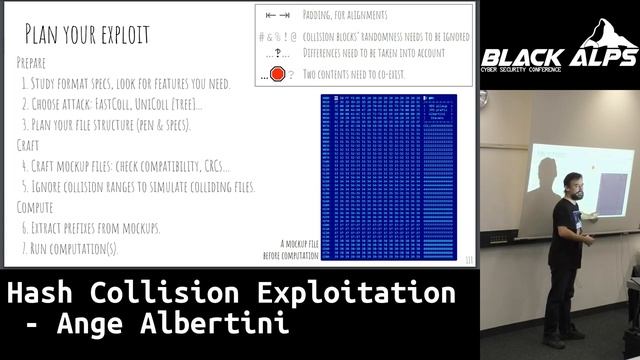 BlackAlps 2019: Hash Collision Exploitation - Ange Albertini смотреть онлайн