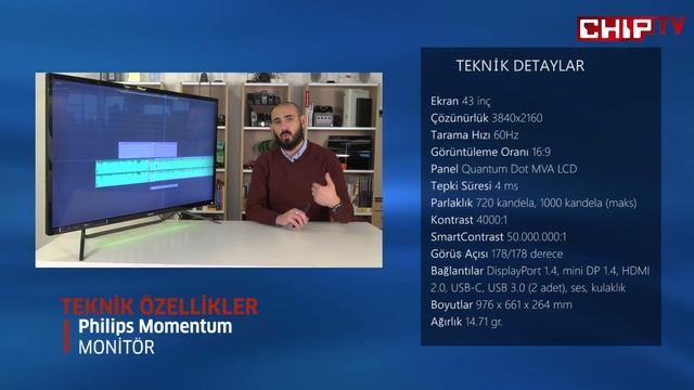 Philips Momentum 436M6VBPAB İnceleme - Devasa 4K HDR Monitör смотреть онлайн