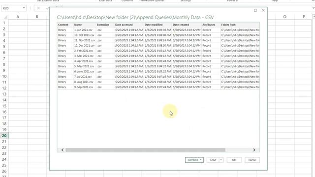 Power Query - Combine Multiple CSV Files from a Folder (In Hindi) смотреть онлайн