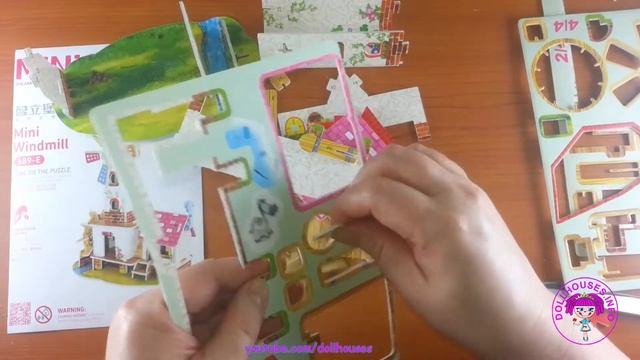 3D Puzzles For Kids! ? DIY Mini Windmill Jigsaw Baby Toy! ZILIPOO 3d House Puzzle!