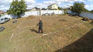 Насобирал на фундамент. Первый этап - Разметка, Уровень, Диагонали.