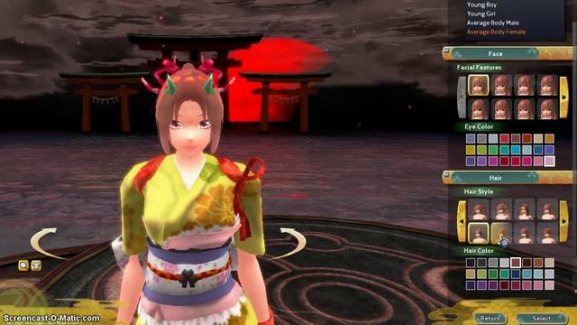 Onigiri Online MMO ~ Character Creation