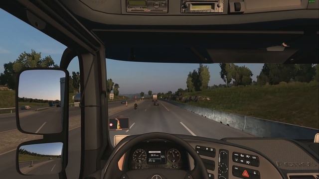 ETS2 1.36 Open Beta Mercedes Actros MPIII Stuttgart - Limoges смотреть онлайн