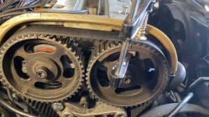 Замена Натяжка ремня грм Опель Вектра б двигатель x20xev