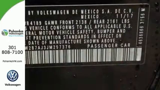 New 2018 Volkswagen Jetta Capitol Heights, MD #VJM257376 - SOLD смотреть онлайн