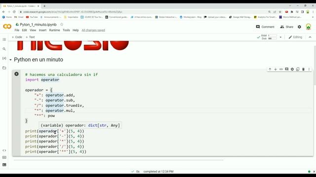Calculadora sin if - 23 - Python en 1 minuto смотреть онлайн