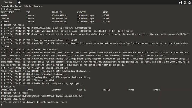 Error response from daemon: No such container:docker смотреть онлайн