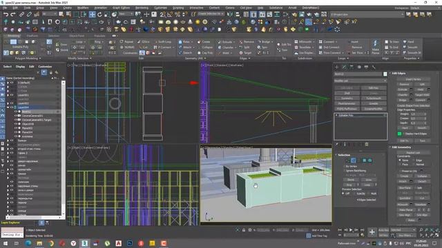 3ds MAX СТРОИМ ДОМ Урок 32 ДЕЛАЕМ НАВЕС НАД ГАРАЖОМ смотреть онлайн