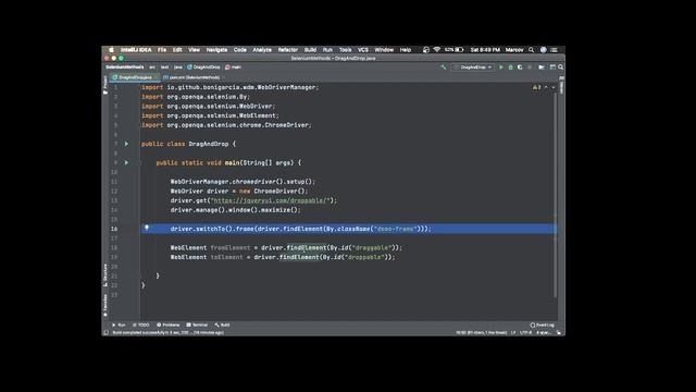 How to drag and drop an element using selenium (2021) | Selenium - Java смотреть онлайн