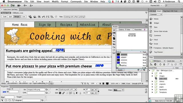 Dreamweaver CS6 Tutorial | Working in the Library | InfiniteSkills смотреть онлайн