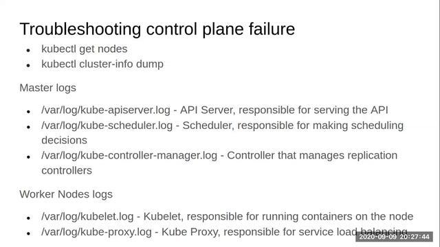 19 Kubernetes Cluster Troubleshooting смотреть онлайн