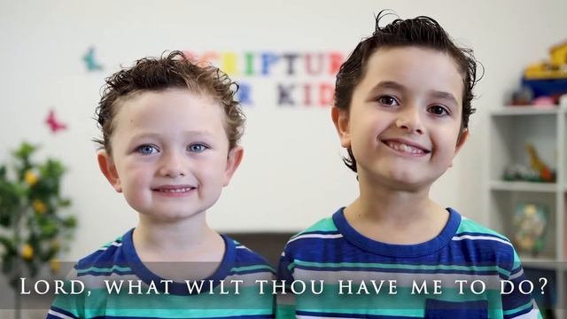 Scripture Song Acts 9:4-6 KJV 'What Wilt Thou Have Me to Do' смотреть онлайн