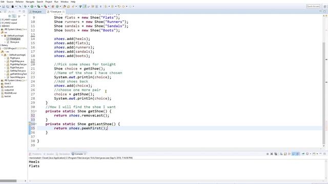 Java Helps His Mom Organize Her Shoes Using a Deque смотреть онлайн