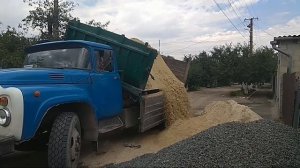 ЗиЛ 600 сил! Доставка мытого песка с боковой выгрузкой, объем 5 тонн
