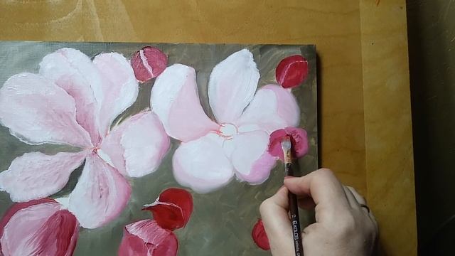 ? Как нарисовать цветы сакуры маслом, как нарисовать цветы вишни смотреть онлайн