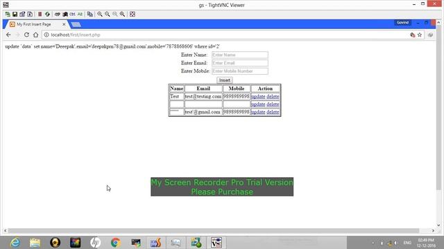 Update data in PhP Mysql using database function using array смотреть онлайн