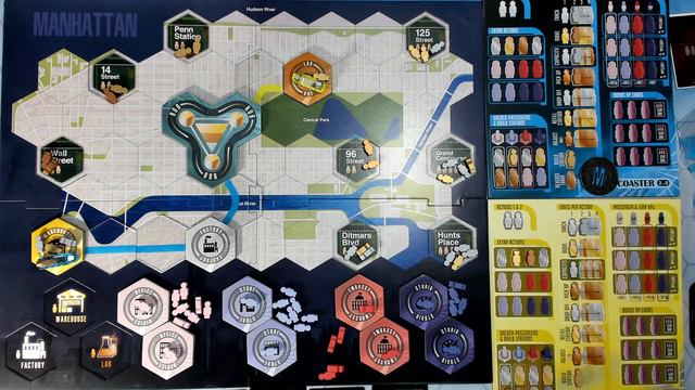 Играем в настольную игру Maglev Metro в соло + неожиданный мультиплеер с Ильей с канала OMGames.