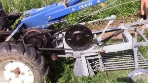 Тестируем самодельную картофелекопалку. Как установить Картофелекопалку на тяжелый мотоблок.