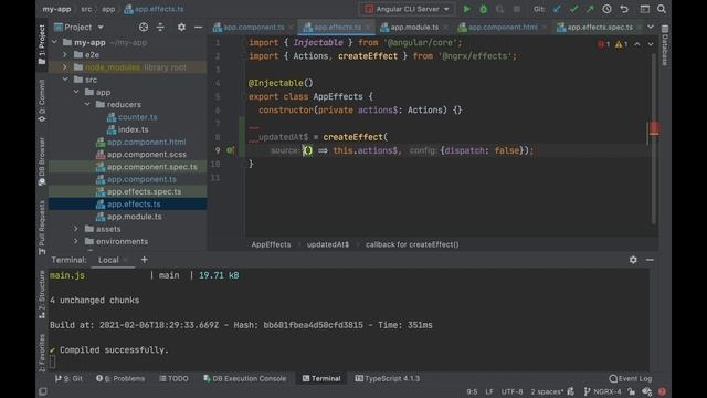 Angular NGRX за час. Часть 4 из 4. Effects (Эффекты NGRX) смотреть онлайн