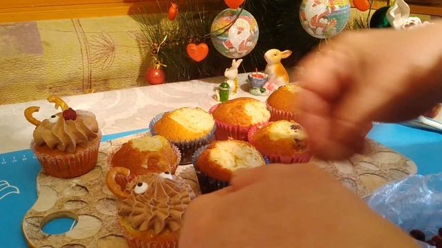 НОВОГОДНЕЕ МЕНЮ/КЕКСЫ/年糕Niángāo/NEW YEAR CAKES/КАК УКРАСИТЬ/@ВКУСНАЯ КУХНЯ. АЛЛА КОРБУТ смотреть онлайн