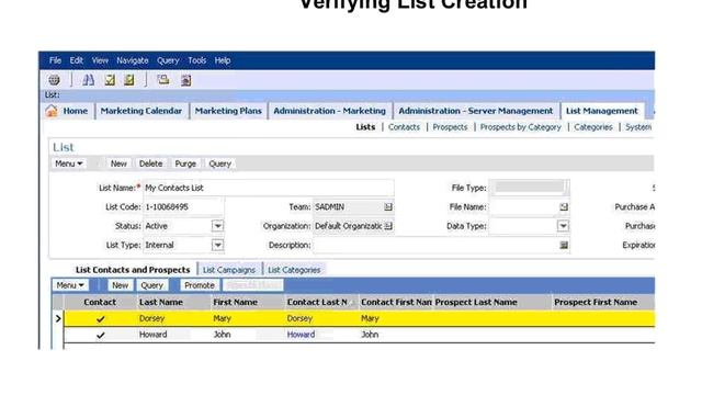 Siebel CRM - An In-Depth Overview of List Administration in Siebel 8.1.x смотреть онлайн