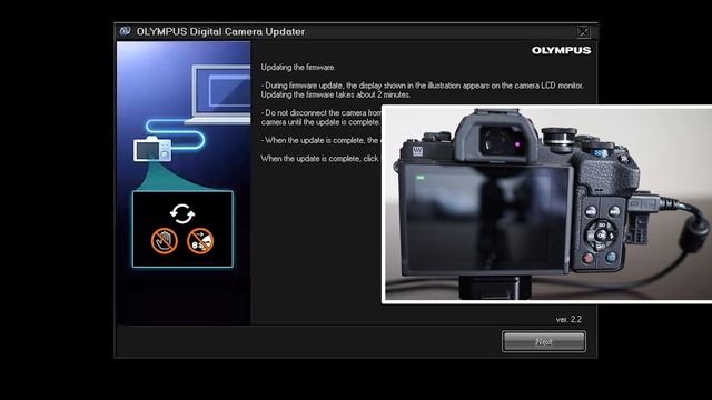 Firmware Update 1.1 For Olympus OM-D E-M10 IV Camera On Windows 7