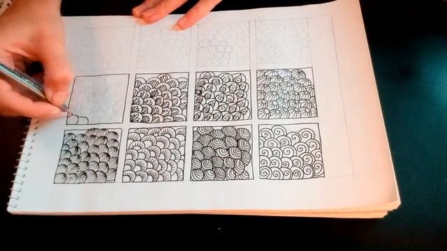 Drawing doodle samples. Рисуем узоры для дудлинга смотреть онлайн