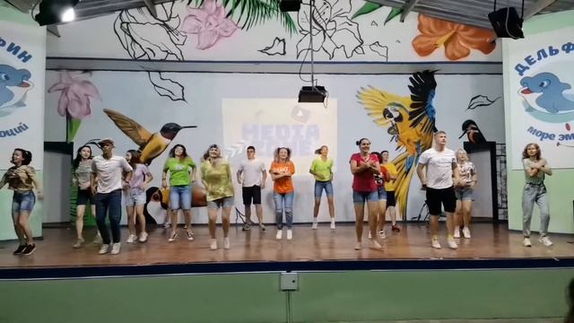 Ягода-малинка детский лагерь "Дельфин" вожатые на сцене смотреть онлайн