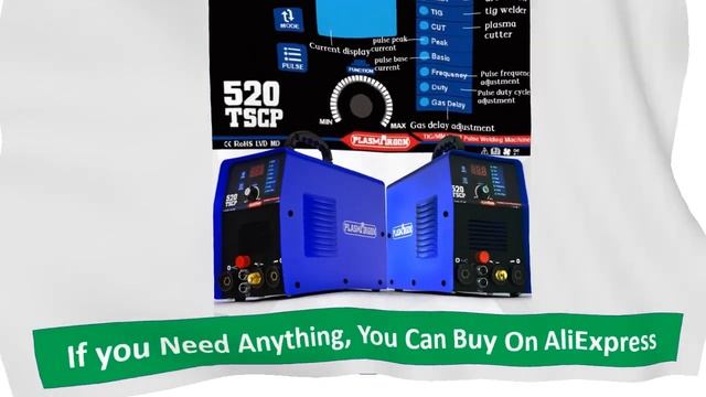 4 In 1 Plasma Cutter Welding Machine 520TSCP DC Inverter Spot Welding Machine TIG MMA