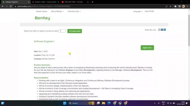 Bentley | Oracle latest off campus drive for 2020/2021/2022/2023 batch | jobs for freshers | #jobs смотреть онлайн