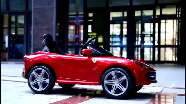 Детский электромобиль Ferrari M 3176 EBLR 6 Машина BAMBI колеса EVA, Кожаное сиденье, желтый Бэмби смотреть онлайн