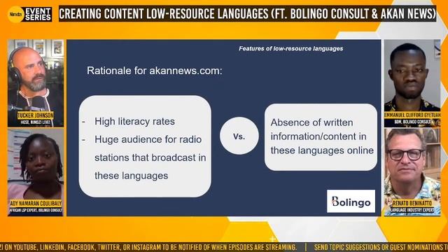 Creating content in low-resource languages feat. Ady Namaran and Emmanuel Clifford смотреть онлайн