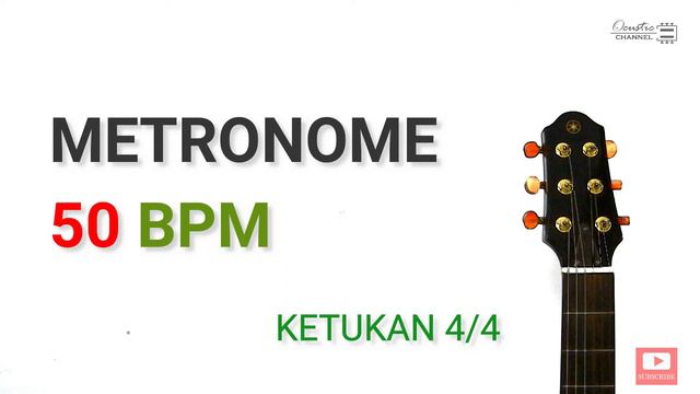 Metronome Tempo 50 BPM (Ketukan 4/4) смотреть онлайн