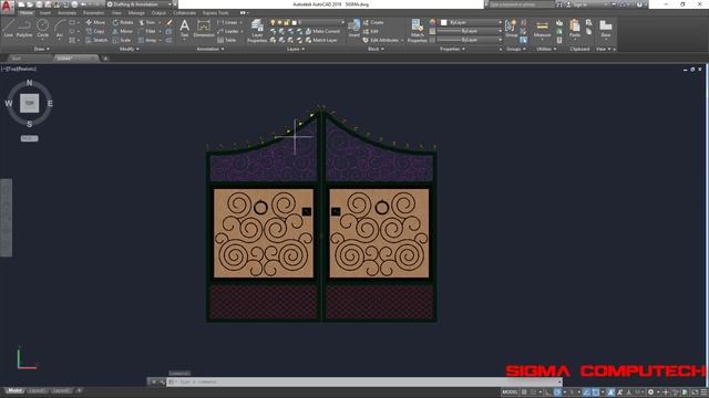 AutoCAD Complete Tutorial . 009. View Cube . SIGMA COMPUTECH смотреть онлайн